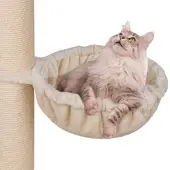 Happy pet HAPPYPET Universal XXL Liegemulde für Kratzbaum Ø 45 cm, Creme Creme