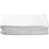 Letti Bettlaken 220x240 Weiß aus Baumwollsatin – 100 % Baumwolle, mercerisiert, glänzend & atmungsaktiv
