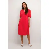 Culture Kleid in lässigem Schnitt Feuerrot red