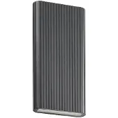 LUCANDE Außenwandleuchte Raija , alu / grau / zink, Aluminium, Modern, Wandleuchte außen
