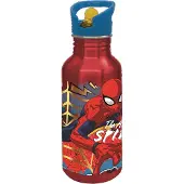 Spiderman Marvel Spider-Man Aluminium Trinkflasche 545ml, Rot