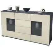 Vladon SIDEBOARD Grömitz Creme Hochglanz