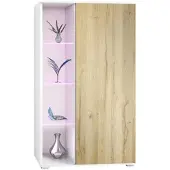 Vladon VITRINE Davos Eiche Natur