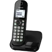 Panasonic KX-TGC450GB, DECT-Telefon, Kabelloses Mobilteil, Freisprecheinrichtung, 50 Eintragungen, Anrufer-Identifikation, Schwarz
