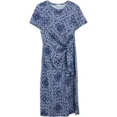 s.Oliver Jerseykleid in Midilänge mit Knotendetail