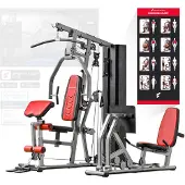 Sportstech Kraftstation HGX300 | 50+ Übungen | Beinpresse | 16 Gewichtsblöcke