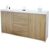 Vladon SIDEBOARD Faro Eiche Natur