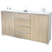 Vladon SIDEBOARD Linio Eiche sägerau