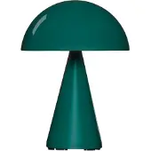 Hubsch LED-Akku-Tischleuchte Mush, dunkelgrün, Höhe 20 cm dimmbar, grün, Metall, Modern