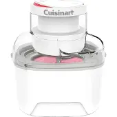 Cuisinart Solo Scoops, Traditionelle Eismaschine, 0,475 l, 1 Becken, Grau, Transparent, Weiß, 25 min, Tasten