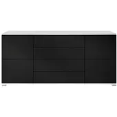 Vladon SIDEBOARD Rova Schwarz matt