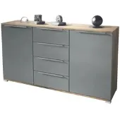 Vladon SIDEBOARD Linio Graphit Seidenmatt