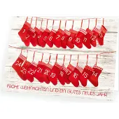 Seelenzauber GmbH Weihnachtskarte Adventskalender mit passendem Umschlag 10x Karte 10x Umschlag