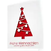 Seelenzauber GmbH Weihnachtskarte Weihnachtsbaum mit passendem Umschlag 10x Karte 10x Umschlag