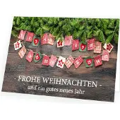 Seelenzauber GmbH Weihnachtskarte Adventskalender mit passendem Umschlag 10x Karte 10x Umschlag