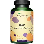 Vegavero NAC | 180 Kapseln | 600 mg N-Acetyl-L-Cystein pro Kapsel | aus Fermentation | vegan