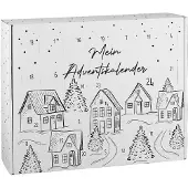 Herz&Heim DIY Adventskalender "Winterdorf im Lineart Stil" zum selber Befüllen