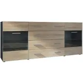 Vladon SIDEBOARD Carlos Eiche sägerau