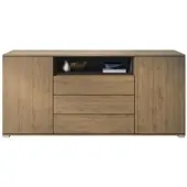 Vladon SIDEBOARD Skadu Schwarz matt