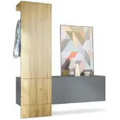 Vladon GARDEROBE Carlton Paneel in Eiche Nature