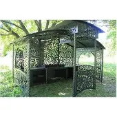 Lyr24 Außenküche – Luxus-Gartenpavillon Zeus in Schwarz
