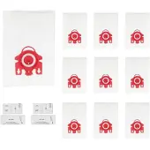 INF Miele FJM Staubsaugerbeutel, AirClean 3D Staubbeutel-Ersatz (10+2er-Pack)