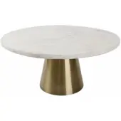 Salt & pepper Tortenplatte Glint White / Gold 30 x 14 cm