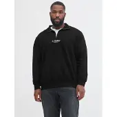 Jack & Jones Plus Size Gedruckt Sweatshirt Mit Halbem Reißverschluss