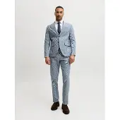 Jack & Jones Einreihiger Blazer und Hose in Faded Denim | Gr.: 48