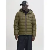 Jack & Jones 12285924_1927_XXL, Puffer, Uni, Erwachsener, Reißverschluss, Polyester, Grün