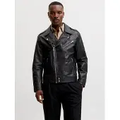 Jack & Jones Lederjacke in Black | Gr.: L