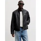 Jack & Jones Lederjacke in Black | Gr.: XL