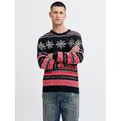 Jack & Jones Strickpullover "JJXMAS NOEL KNIT CREW NECK"