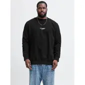 Jack & Jones Sweatshirt "JJESOHO SWEAT CREW NECK NOOS PLS", Baumwollmischung, regular fit