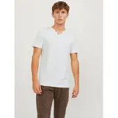 Jack & Jones T-Shirt "SPLIT NECK TEE" mit V-Ausschnitt