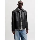 Jack & Jones Lederjacke in Black | Gr.: XS