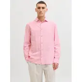 Jack & Jones Langarmhemd "JJESUMMER LINEN BLEND SHIRT L/S SN" Baumwollmischung, regular fit