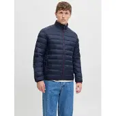 Jack & Jones 12280971_2077_L, Puffer, Uni, Erwachsener, Reißverschluss, Nylon, Blau