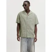 Jack & Jones "JJESUMMER LINEN BLEND RESORT SHIRT SS SN" Baumwollmischung, relaxed fit