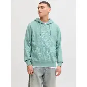 Jack & Jones "JJESOHO SWEAT HOOD NOOS", Baumwollmischung, relaxed fit