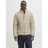 Jack & Jones 12280971_1972_M, Puffer, Uni, Erwachsener, Reißverschluss, Nylon, Beige
