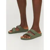Jack & Jones 12204004_1851_46, Sandalen, Männlich, Erwachsener, Grün, Khaki, Schnallenverschluss, Offene Spitze
