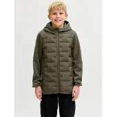 Jack & Jones Steppjacke - JjPerfect - Hybrid - Noos - Dusty Oliv - - 12 Jahre (152) - Daunenjacken