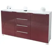 Vladon SIDEBOARD Linio Bordeaux Hochglanz