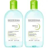 Bioderma Sébium H2O sanft klärendes Mizellenreinigungswasser x2 2x500 ml Lösung