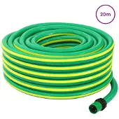 vidaXL Gartenschlauch 5-lagig Grün und Gelb 1 / 2'' 20 m PVC
