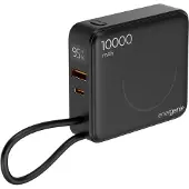 Gembird Powerbank 10000 mAh, szybkie ładowanie 20 W, z ładowarką bezprzewodową, czarny