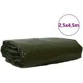 vidaXL Plane 650g / m² Olive Grün 2,5 x 4,5 m