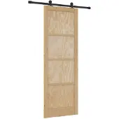 vidaXL Schiebetür ORKDAL Natur 83 x 232 cm Massives Kiefernholz