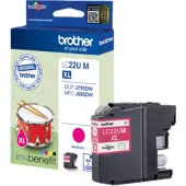 Brother LC22UM, Hohe (XL-) Ausbeute, Magenta, Tinte auf Pigmentbasis, 1 Stück(e), 1200 Seiten, Einzelpackung